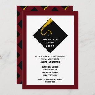 Invitations du Maroon Graduation Party