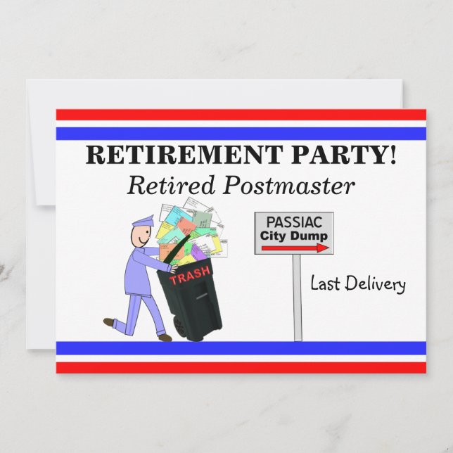 Invitations du ministre des Postes à la retraite # (Devant)
