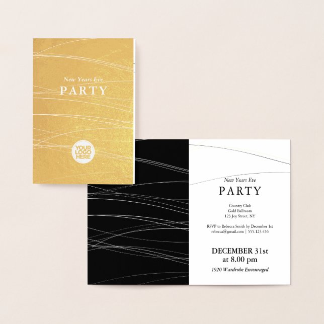 Invitations du Nouvel An de la veille de la fête d (Affichage)