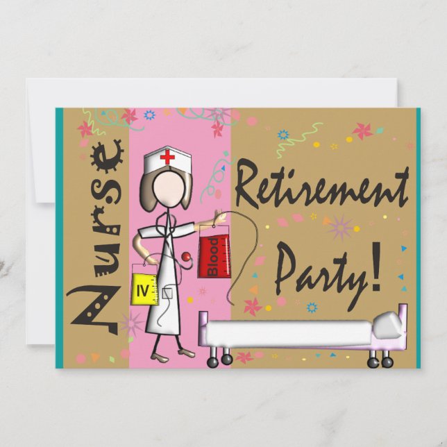 Invitations du parti de retraite des infirmières (Devant)