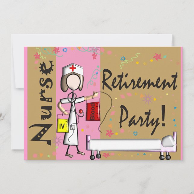 Invitations du parti de retraite des infirmières (Devant)