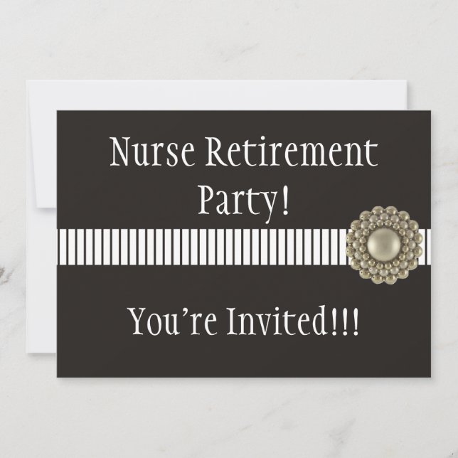 Invitations du parti de retraite des infirmières (Devant)