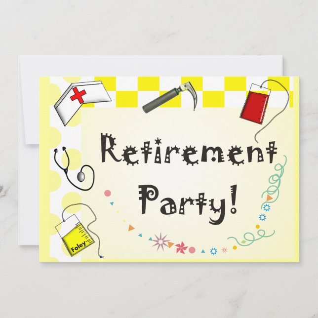 Invitations du parti de retraite des infirmières (Devant)