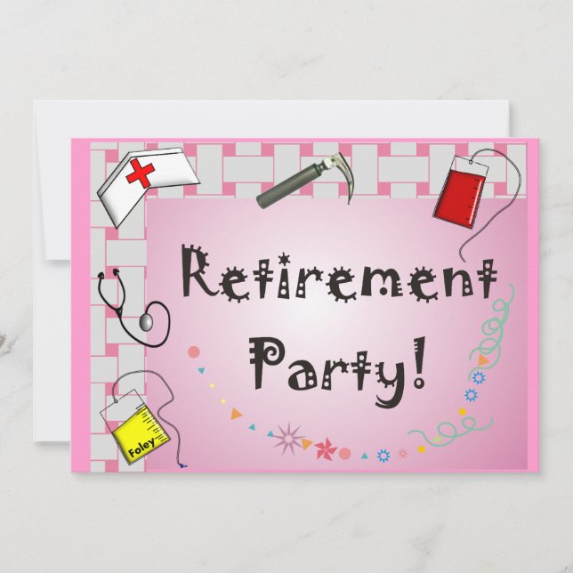 Invitations du parti de retraite des infirmières (Devant)