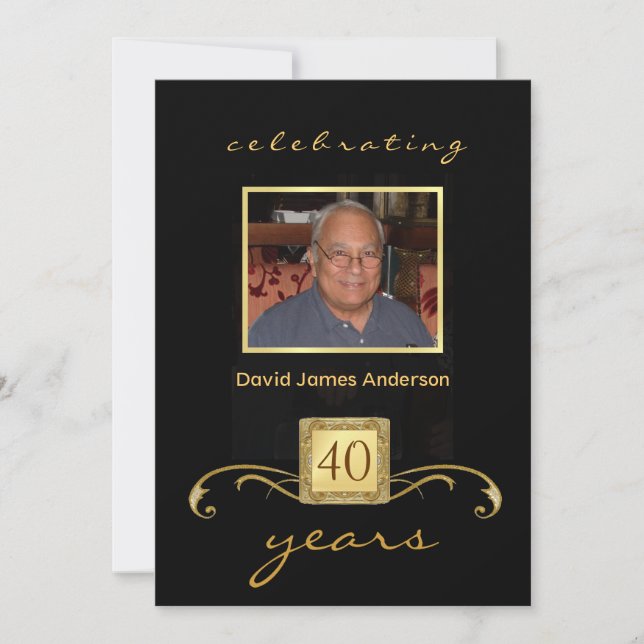 Invitations du parti de retraite - Invitation phot (Devant)