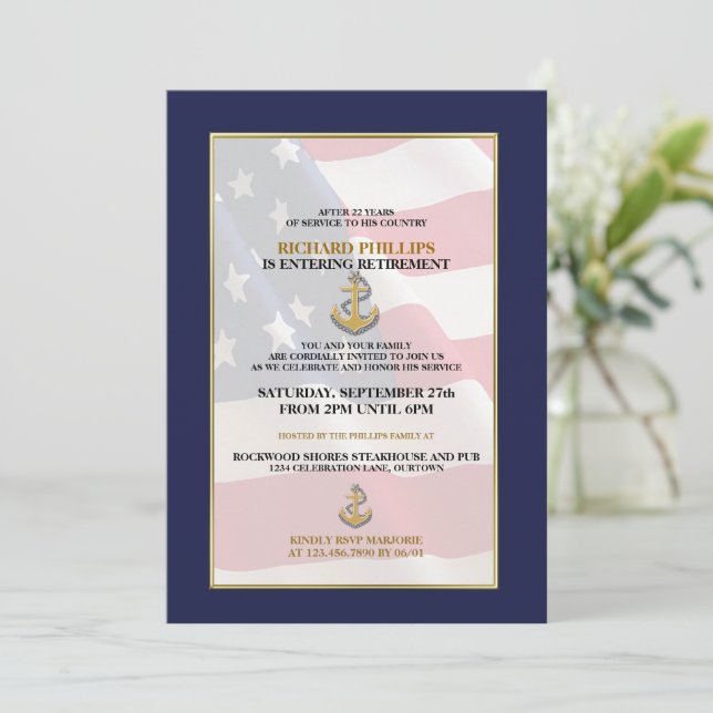 Invitations du parti de retraite militaire (Debout devant)