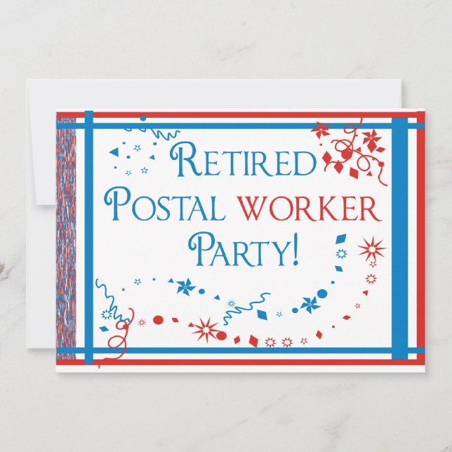 Invitations du parti des travailleurs postaux retr (Devant)