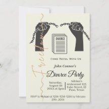 Invitations du parti Divorce : Liberté