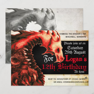 Invitations du Parti du Dragon Rouge russe
