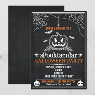 Invitations du parti Halloween