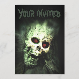 Invitations du parti Halloween crânien