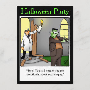 Invitations du parti Humour Halloween "Spectickles