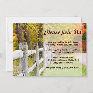 Invitations du pays d'automne