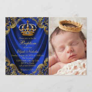 Invitations du prince héritier royal du baptême