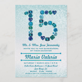 Invitations du Quinceañera, 15e anniversaire de la