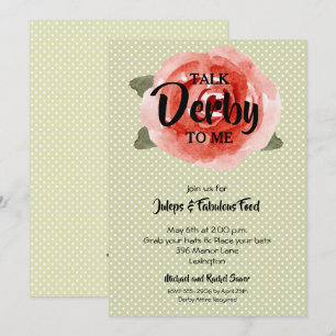 Invitations du Red Rose Derby Party