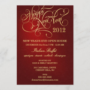 Invitations du réveillon du Nouvel An - Elegant Re