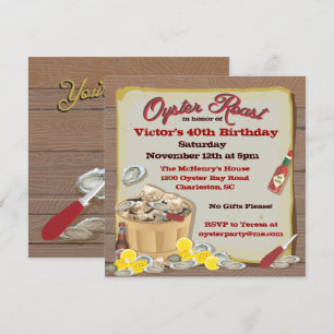 Invitations du rôti d'huître