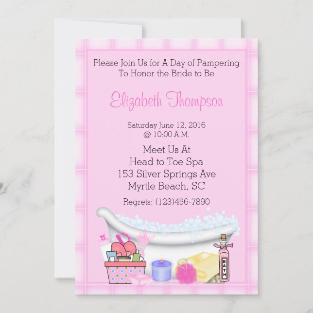 Invitations du spa (Devant)