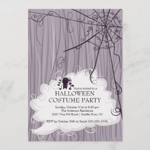 Invitations du Spider Web Halloween Party