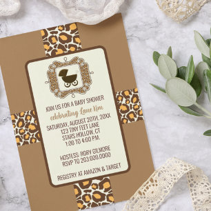 Invitations d'une partie de révélation de baby sho