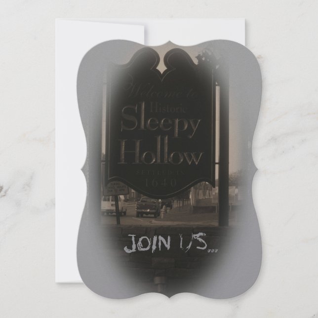 Invitations éffrayant Sleepy Hollow 5" x 7" (Devant)