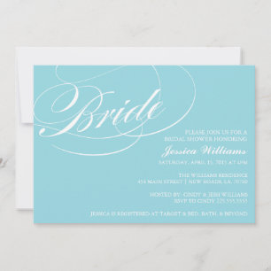 Invitations Élégantes de douche nuptiale