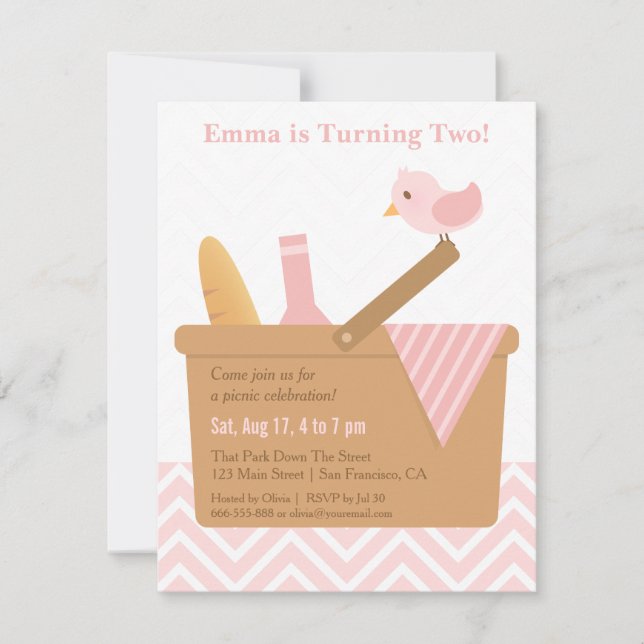 Invitations élégantes de fête d'anniversaire de (Devant)