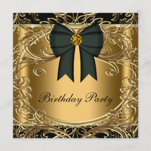 Invitations élégantes de fête d'anniversaire de