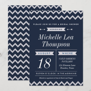 Invitations élégantes de Fête de la mariée de