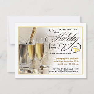 Invitations élégantes de fêtes de fin d'année