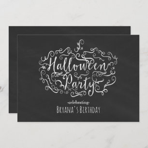 Invitations élégantes de Halloween de citrouille