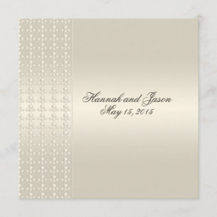 Invitations élégantes de Pearl Satin