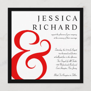 Invitations élégants de la typographie moderne du