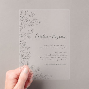 INVITATIONS EN ACRYLIQUE 