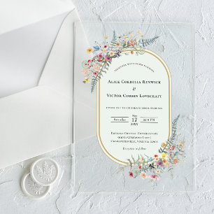 INVITATIONS EN ACRYLIQUE 