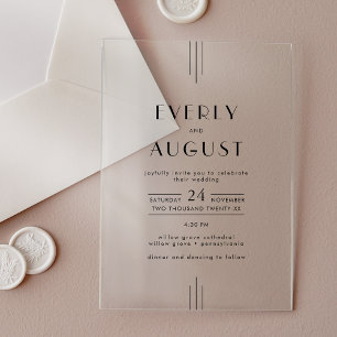 INVITATIONS EN ACRYLIQUE
