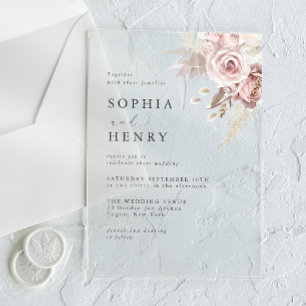 INVITATIONS EN ACRYLIQUE 