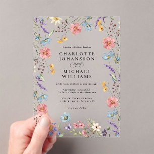 INVITATIONS EN ACRYLIQUE 