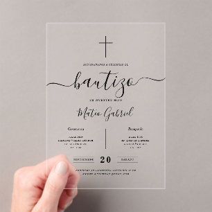 INVITATIONS EN ACRYLIQUE