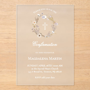 INVITATIONS EN ACRYLIQUE