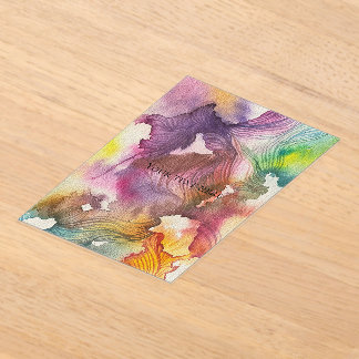 Invitations En Acrylique Aquarelle Abstraite