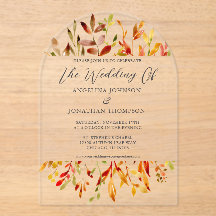 Aquarelle d'automne Feuille Mariage de automne chi