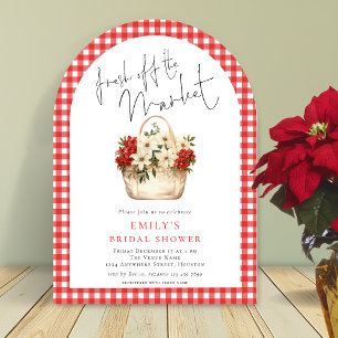 Invitations En Acrylique Arche de mariage fraîche du marché en gingembre ro