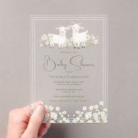 Baby Shower Chèvres Mignonnes & Pâquerettes