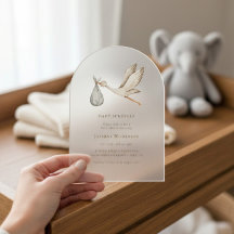 Baby shower d'aquarelle minimal pour bébé