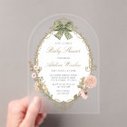 Baby shower Floral Vintage Boho Sage
