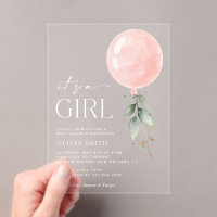 Balcon rose, Eucalyptus, Verdure, Baby shower