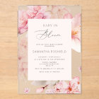 Bébé en fleur Sakura baby shower fille rose vif