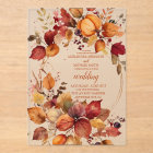 Boho Floral Citrouille Mariage Scrip